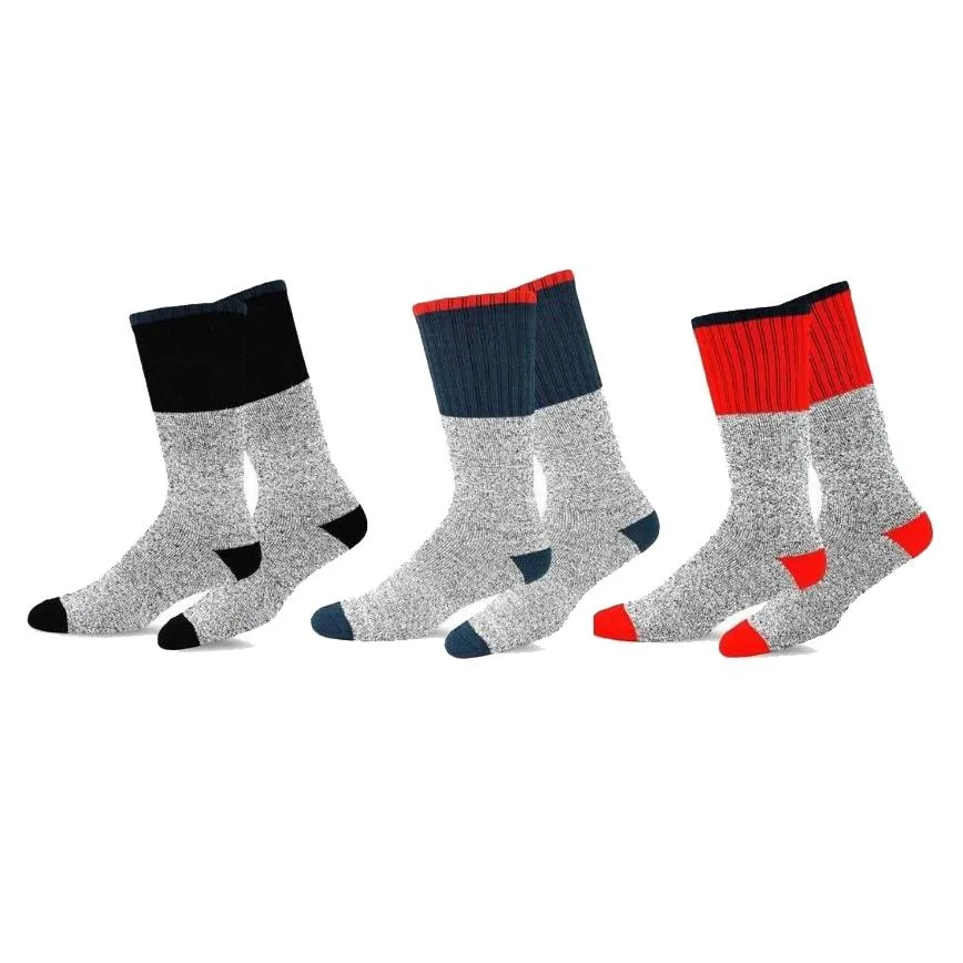 9-Pairs: Insulated Men's Thermal Cold Weather Crew Socks