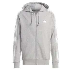 Adidas Essentials French Terry 3-Stripes Sweatshirt, Speckled Gray
