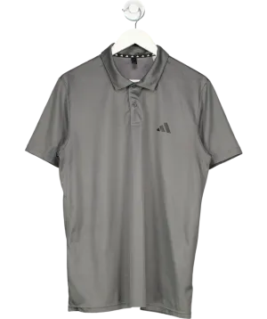 adidas Grey Fab Polo Shirt UK L