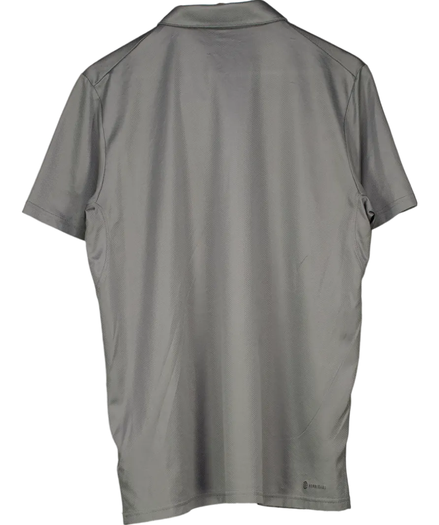 adidas Grey Fab Polo Shirt UK L