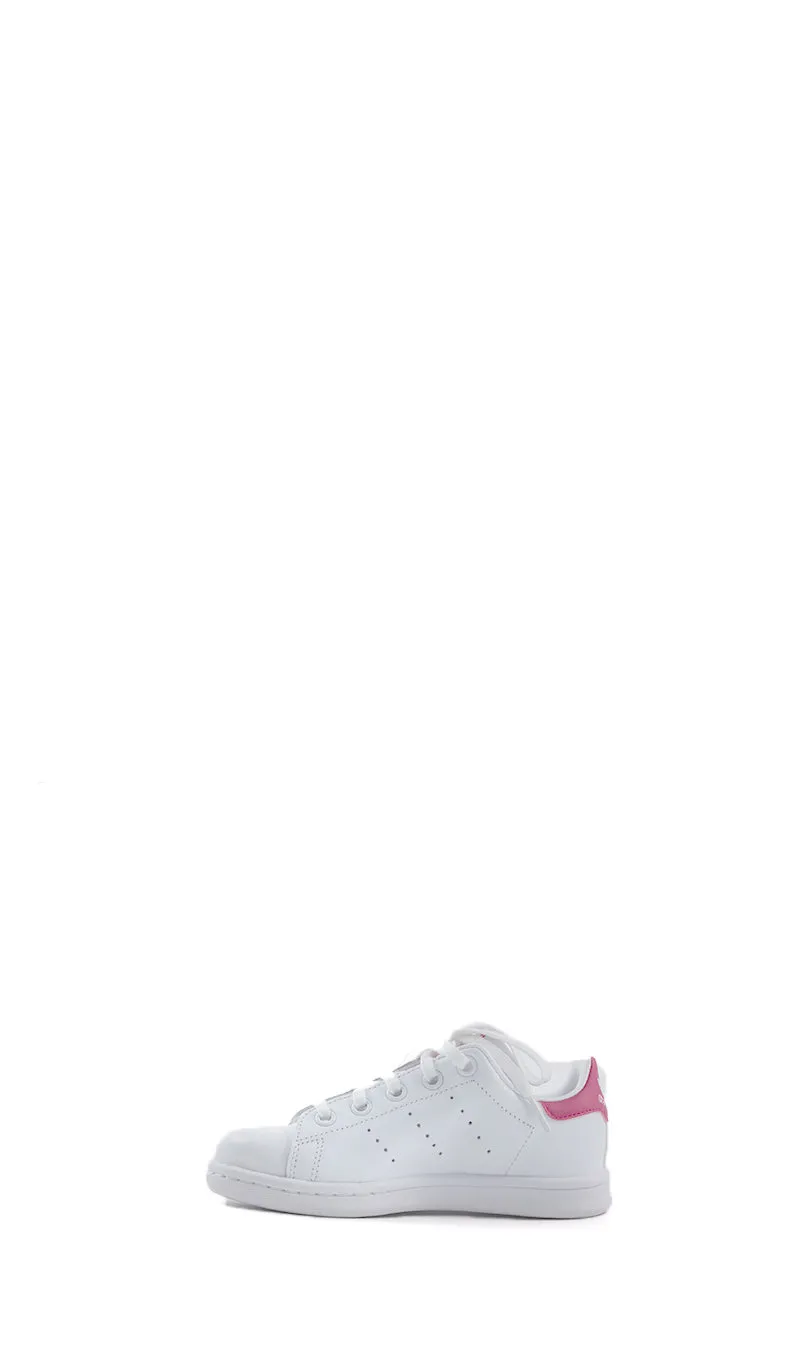 ADIDAS ORIGINAL STAN SMITH Sneaker bimba bianca/rosa in pelle