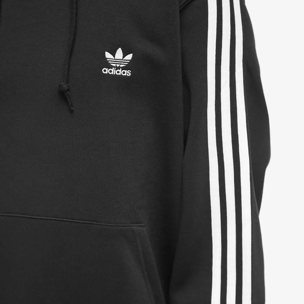Adidas sweatshirt with 3 stripes, black