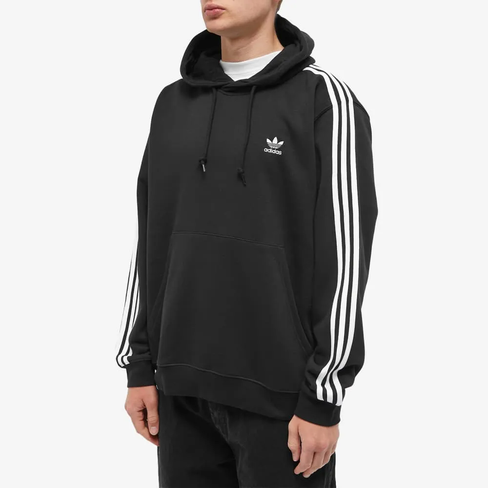 Adidas sweatshirt with 3 stripes, black