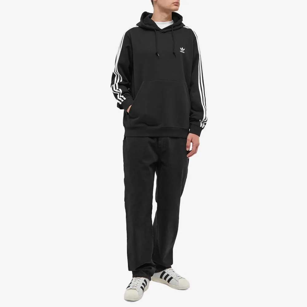 Adidas sweatshirt with 3 stripes, black