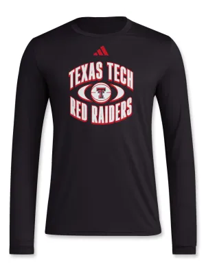 Adidas Texas Tech "Locker On-Court Orbit" 2024 Long Sleeve T-Shirt