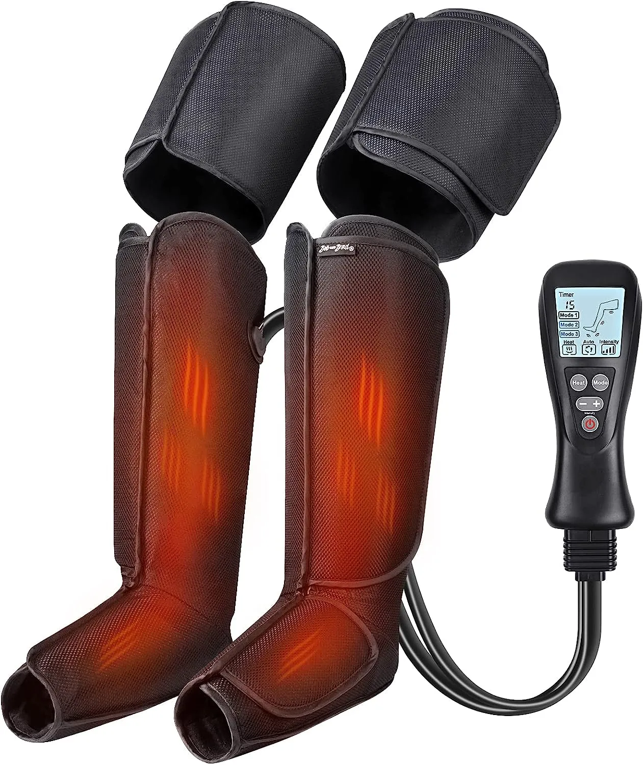BOB AND BRAD Leg Massager with Heat and Compression, 4 Modes 4 Intensities, Gifts for Mom Dad Women Men