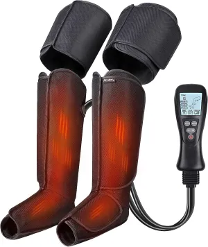 BOB AND BRAD Leg Massager with Heat and Compression, 4 Modes 4 Intensities, Gifts for Mom Dad Women Men