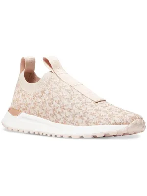Bodie Womens Metallic Logo Casual and Fashion Sneakers