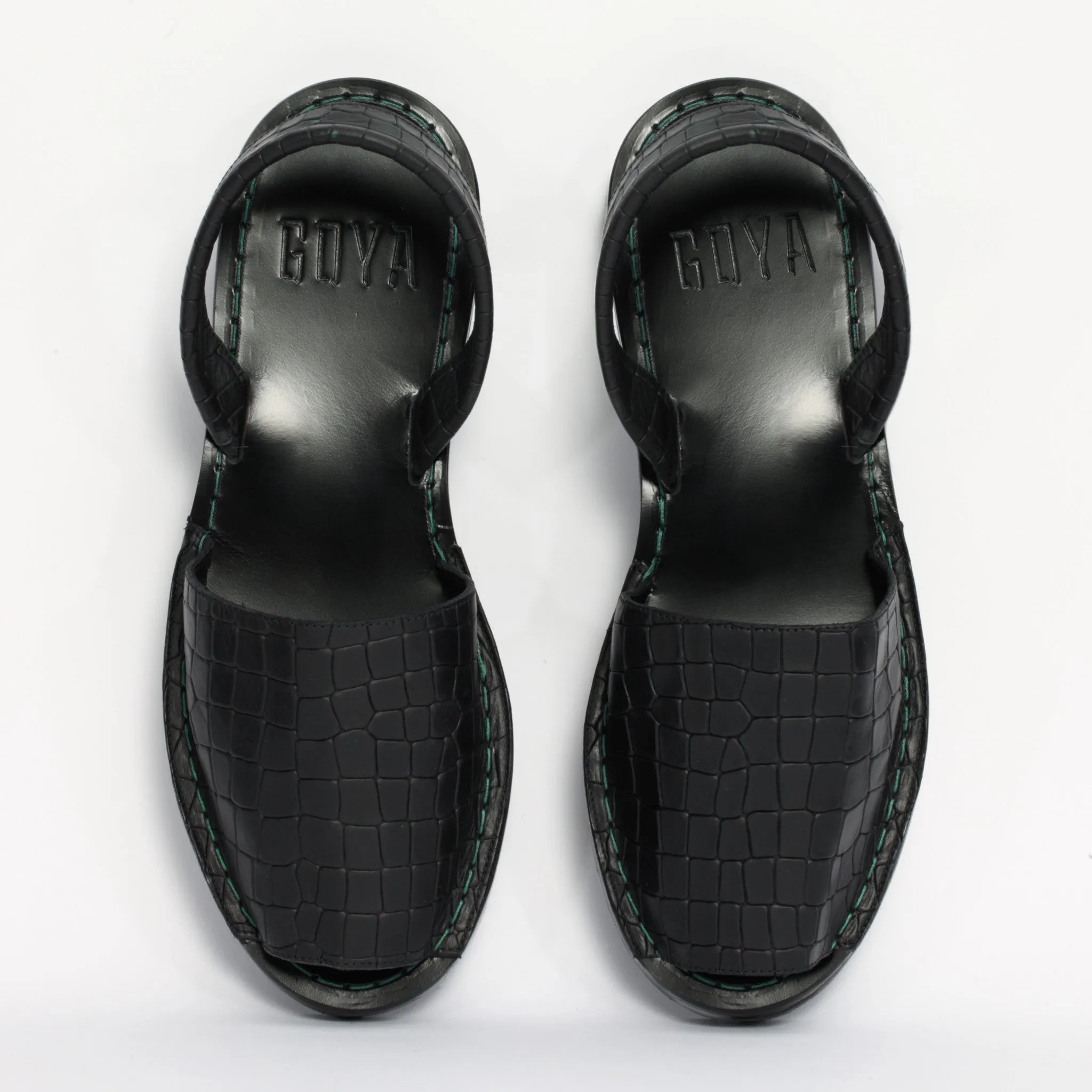 Crocodilia Black Goya Slide
