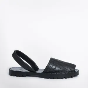 Crocodilia Black Goya Slide