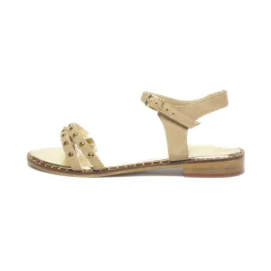 Dockers Flat Sandals Leather Gold Colour For Women