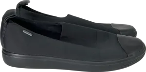 ecco Black Soft 7 Textile Women's Slip-on Shoes UK 5.5 EU 38.5 👠