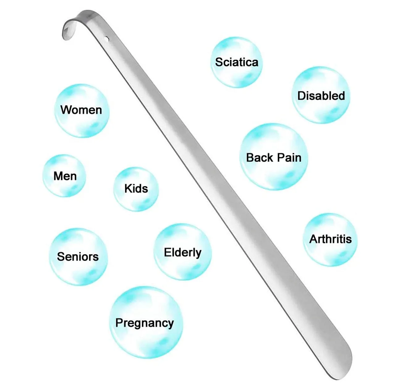 Extra Long Handled Shoe Horn - 16.5 Color Original