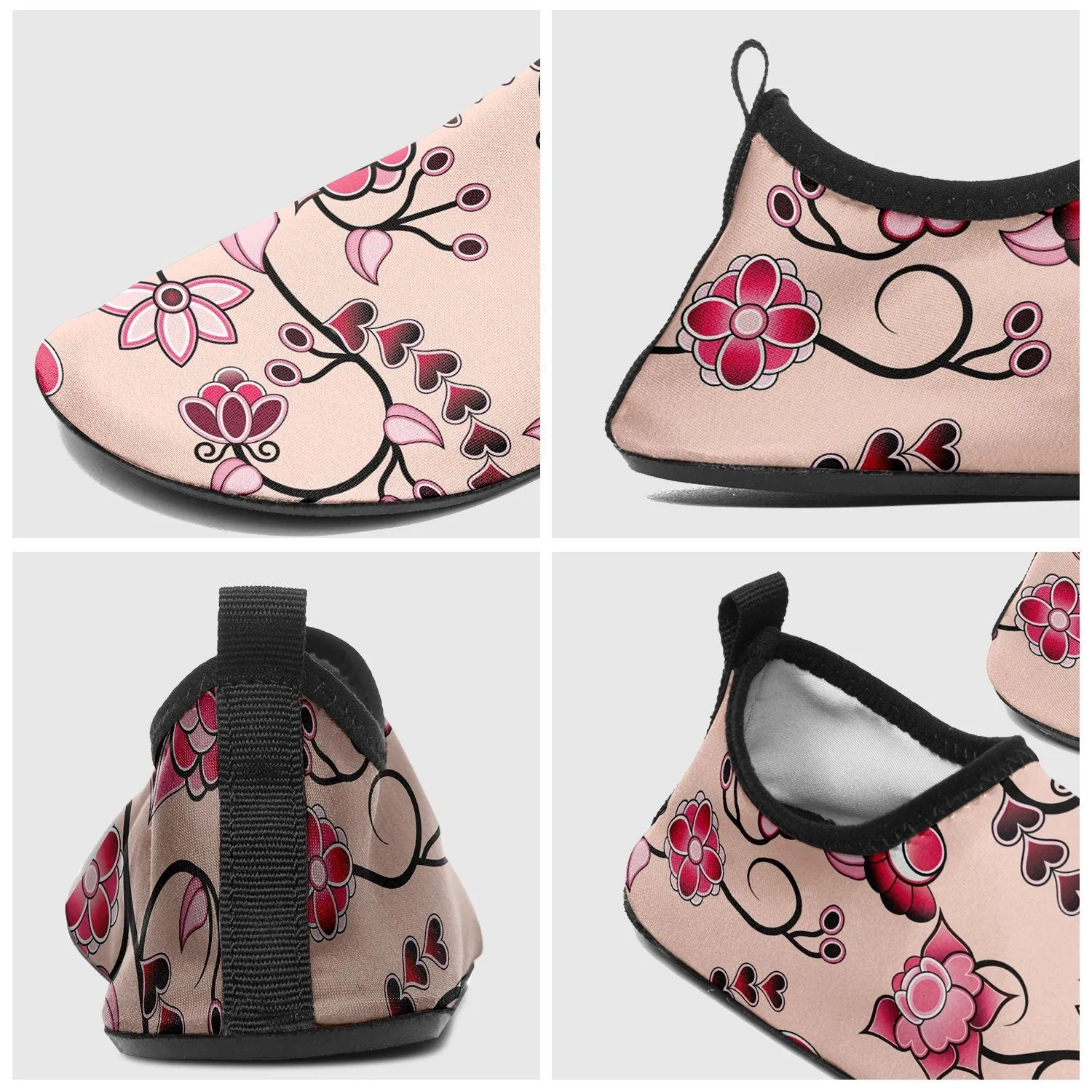 Floral Amour Sockamoccs Kid's Sockamoccs Slip On Shoes