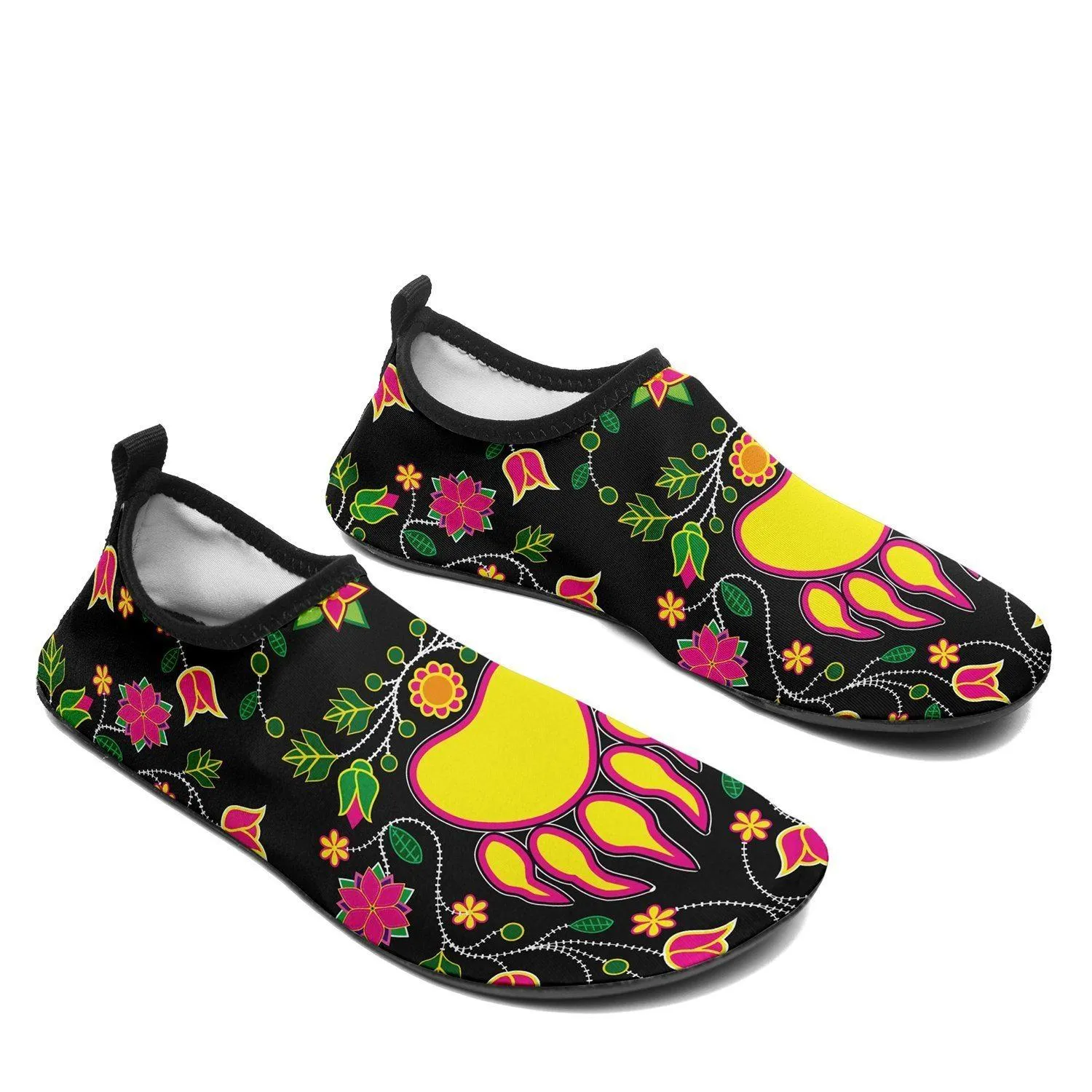 Floral Bearpaw Sockamoccs Kid's Sockamoccs Slip On Shoes
