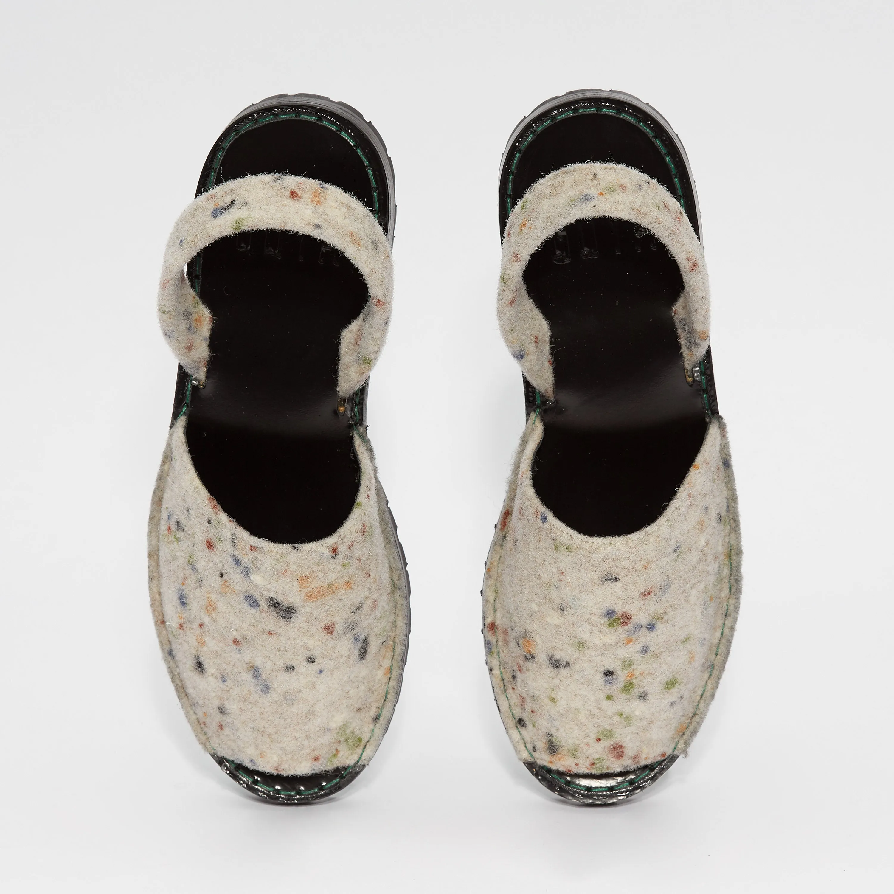 GOYA Speckled Felt Sandals