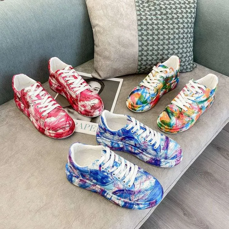 Graffiti Sneakers Casual Sneakers
