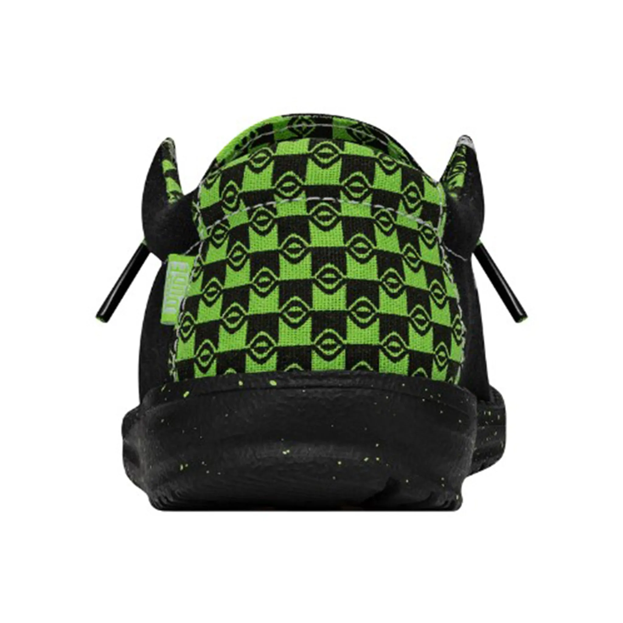 Hey Dude Wally Youth Batic Geo Black/Lime Shoes