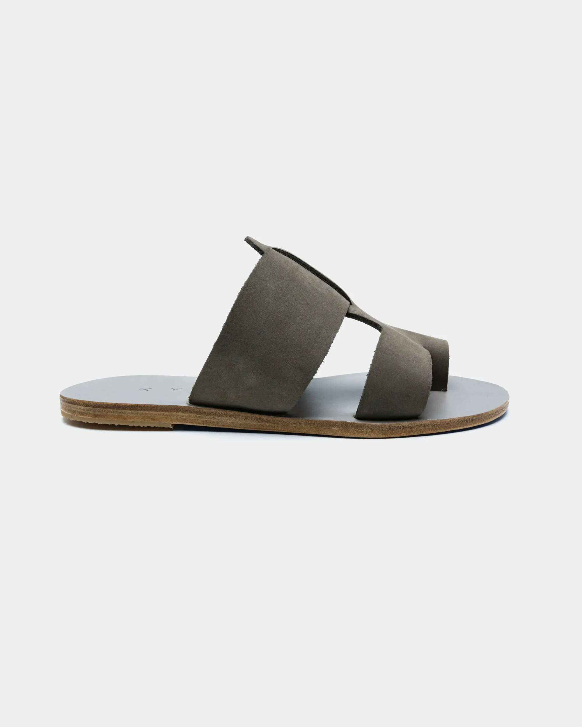 IOS Suede Slide Sandal with Toe Coverage