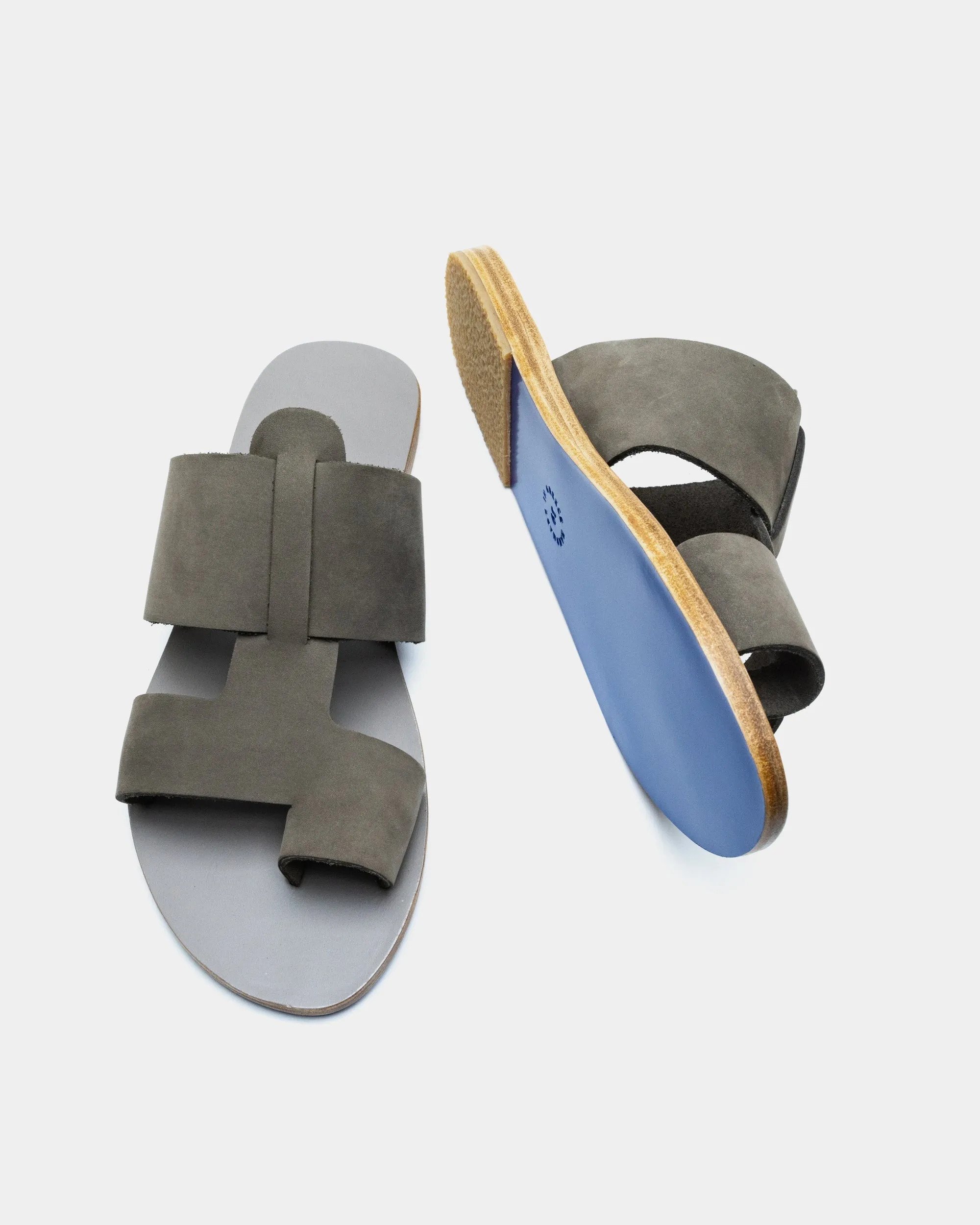 IOS Suede Slide Sandal with Toe Coverage
