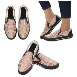 Kids Checkers Print Canvas Slip-on Shoes