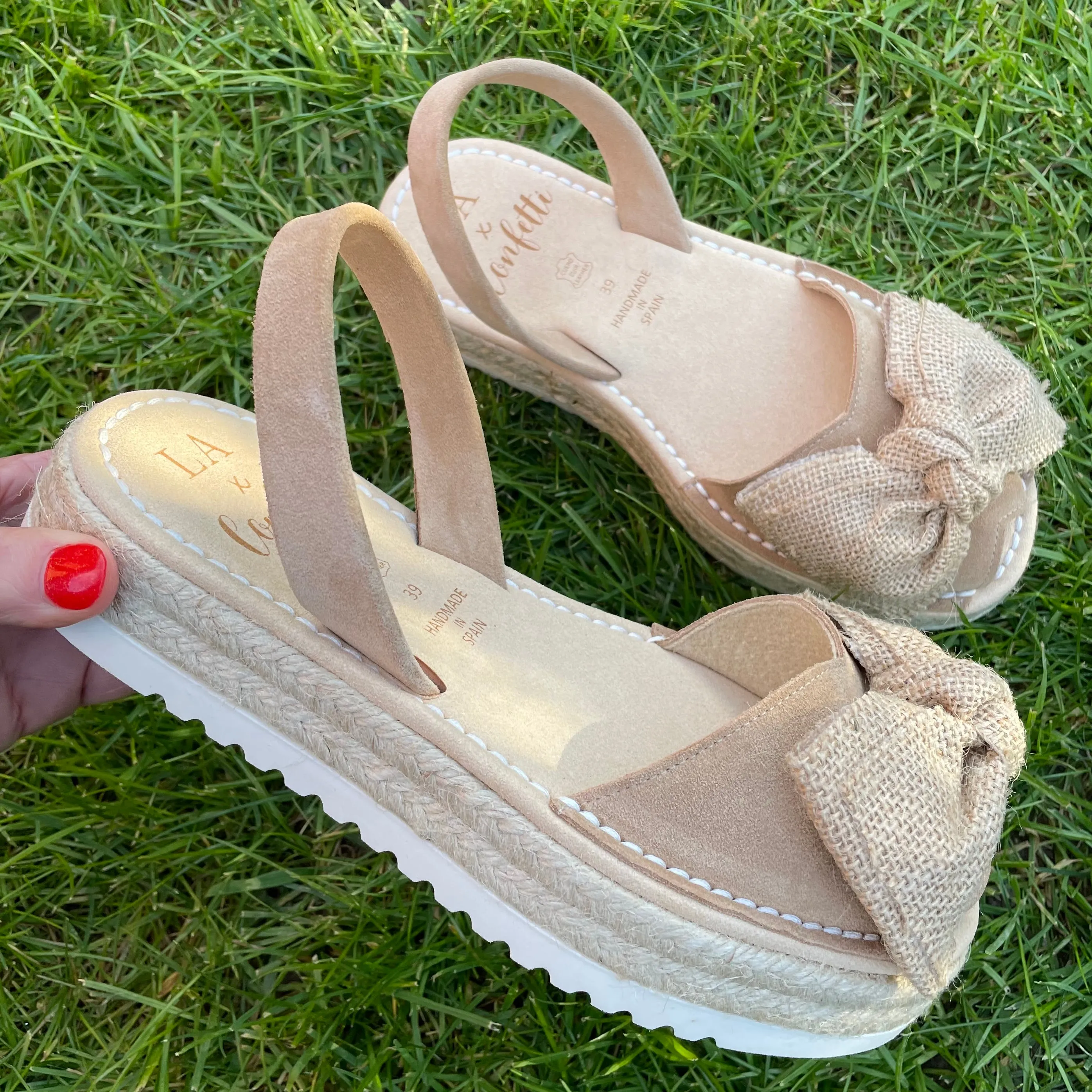LA x Confetti Bow Flatform Espadrille Rata
