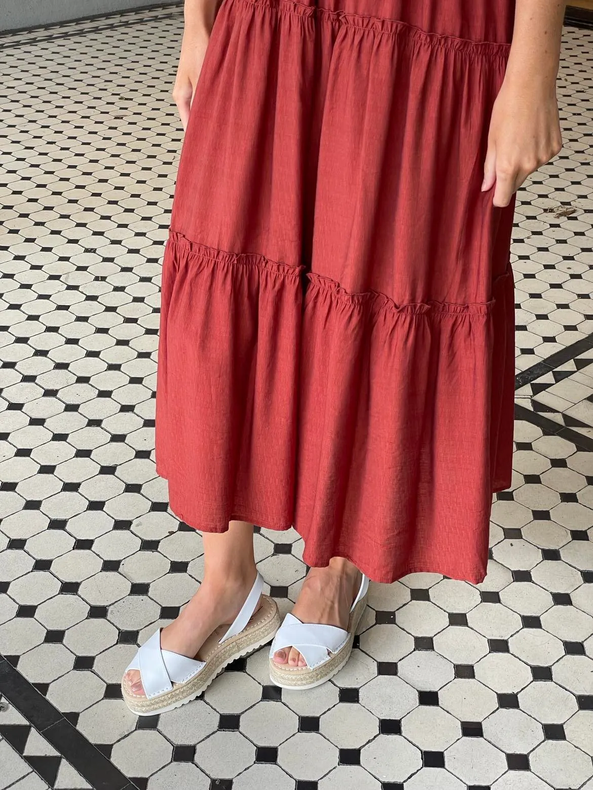 LA x Confetti Crossover Flatform Espadrille Snow White