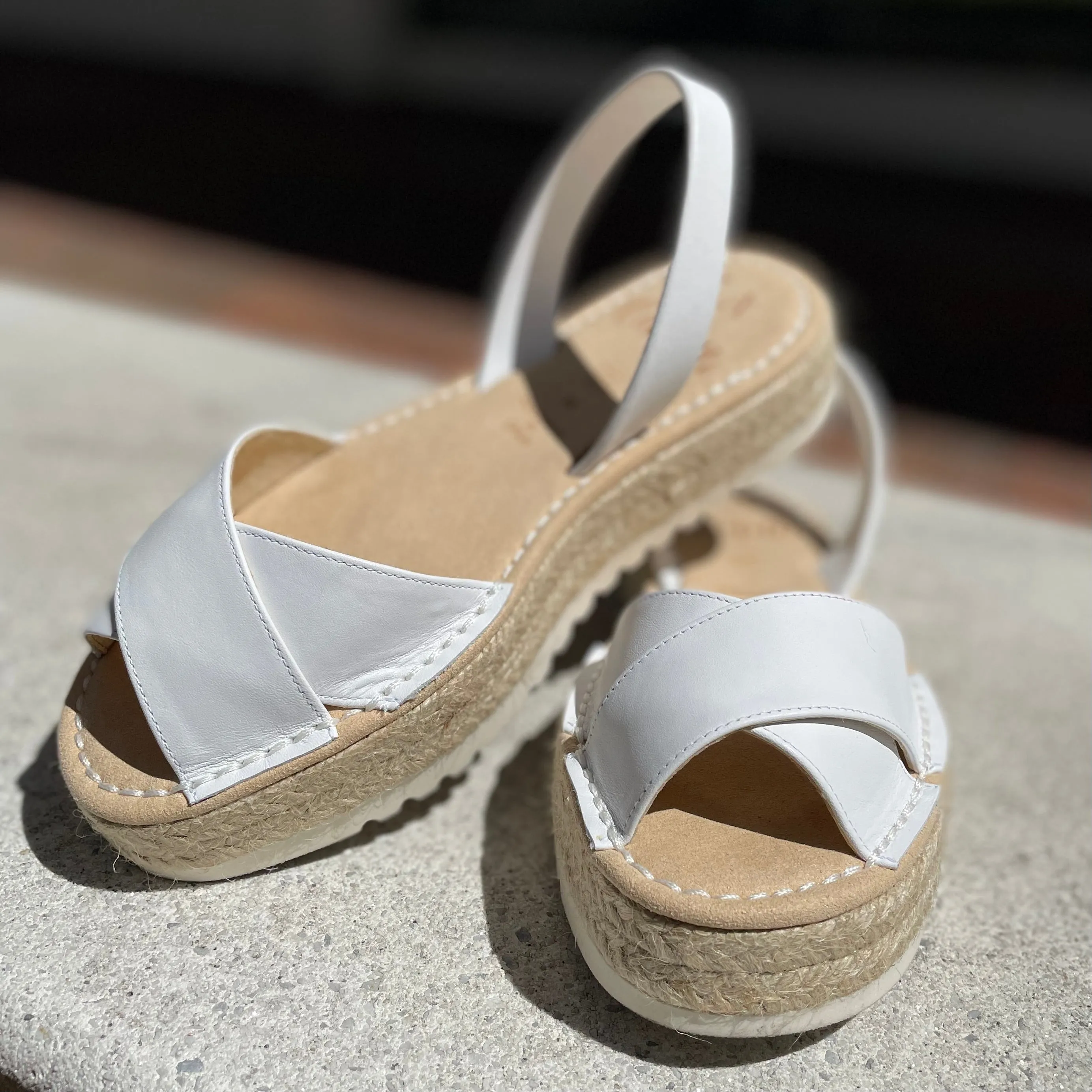 LA x Confetti Crossover Flatform Espadrille Snow White