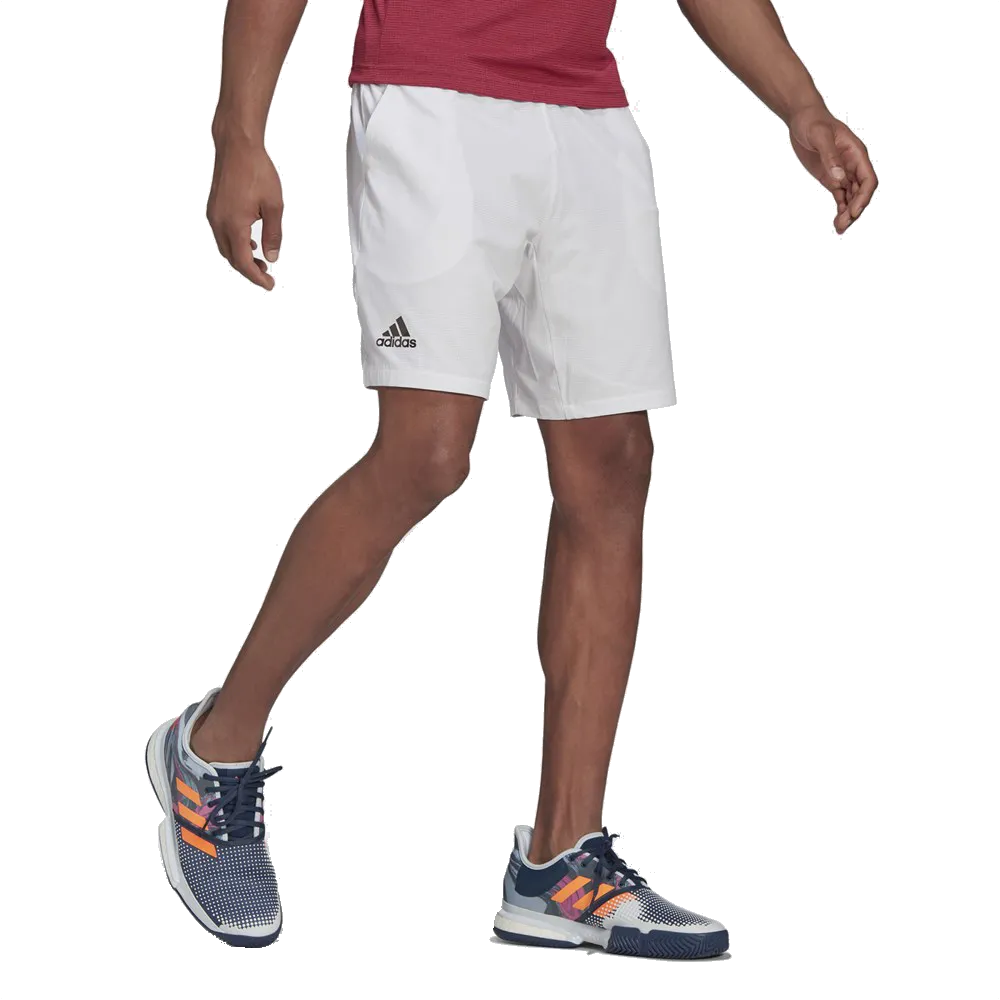Men’s Adidas Ergo 7" Shorts (White)
