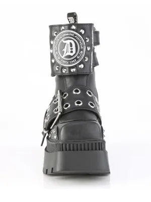 Metal Head Chunky Platform Ankle Boots
