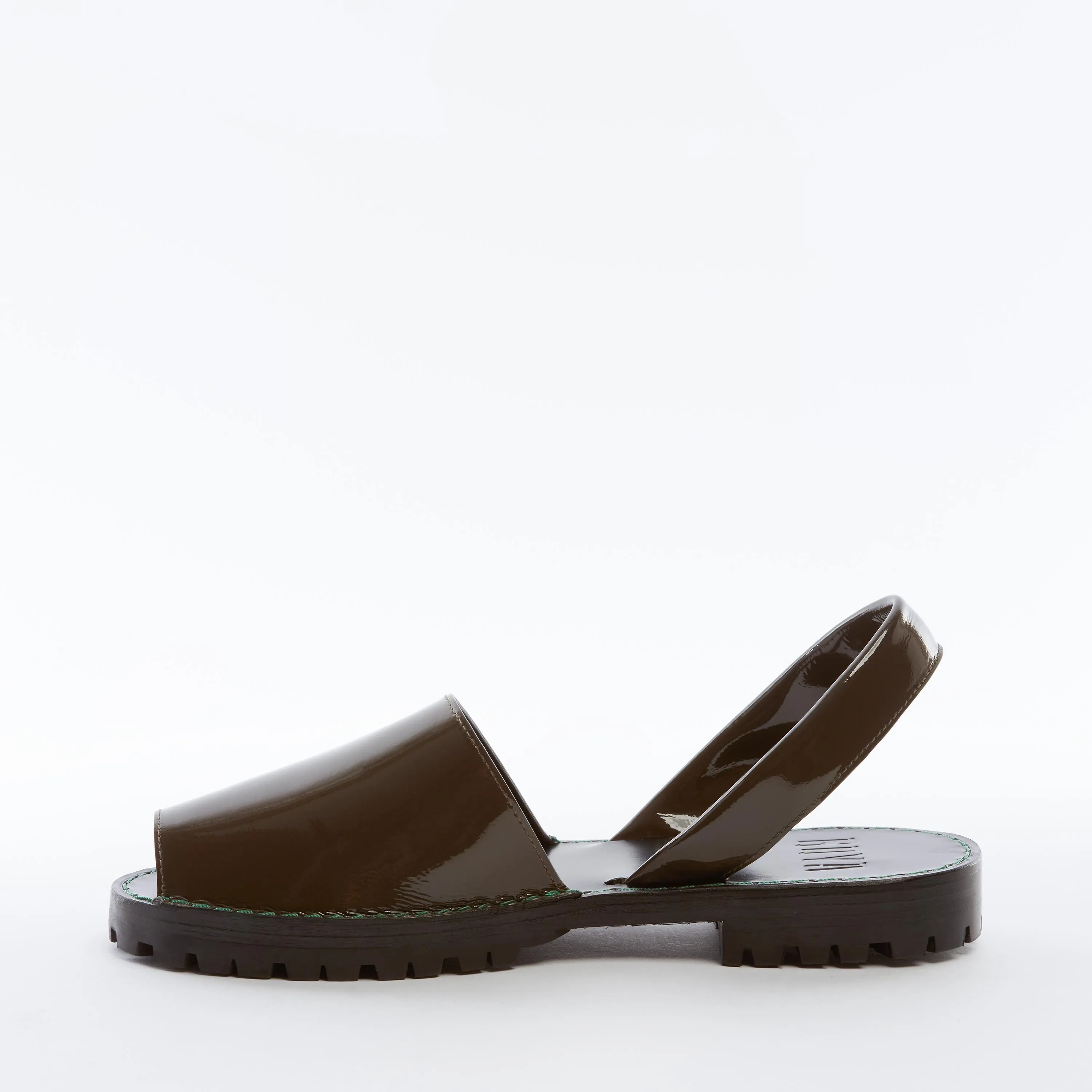 Mud Patent Leather Goya Slide