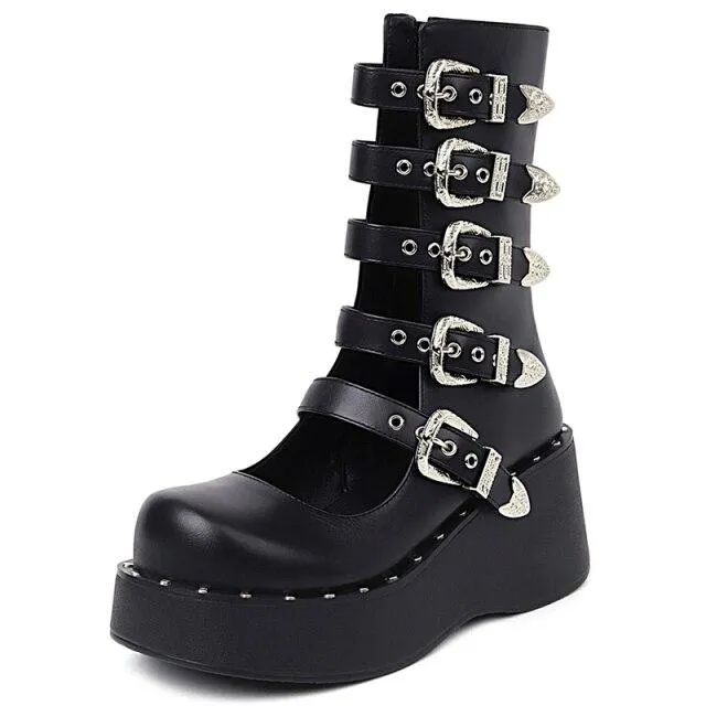 Open Ankle Boots