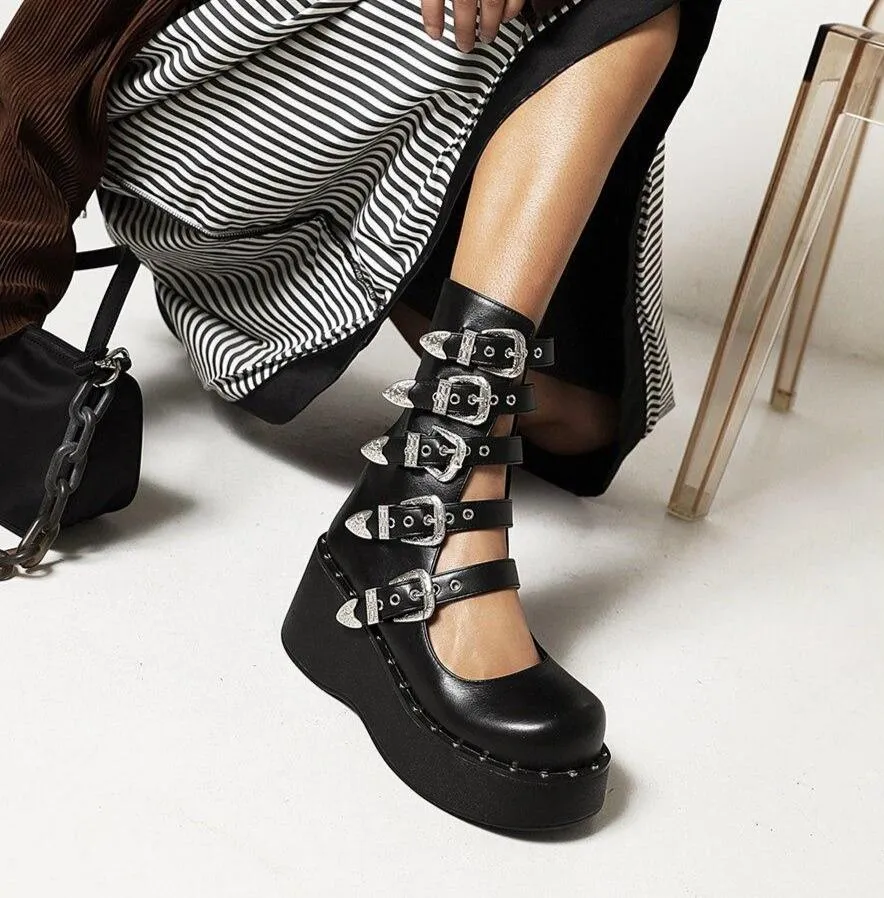 Open Ankle Boots