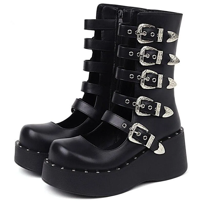 Open Ankle Boots