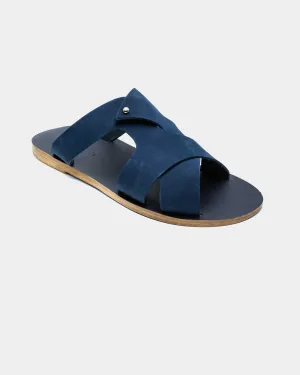 Pserimos Suede Slide Sandals