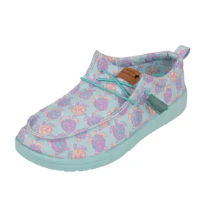 Simply Southern YOUTH Slip-On Shoes, Turtle Green