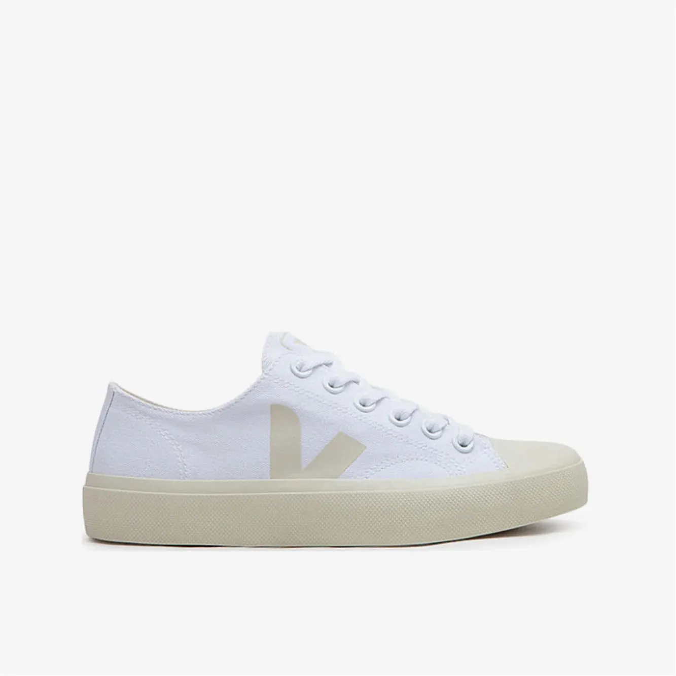Veja Women's  Wata II Low Organic Cotton Sneaker Shoe | White