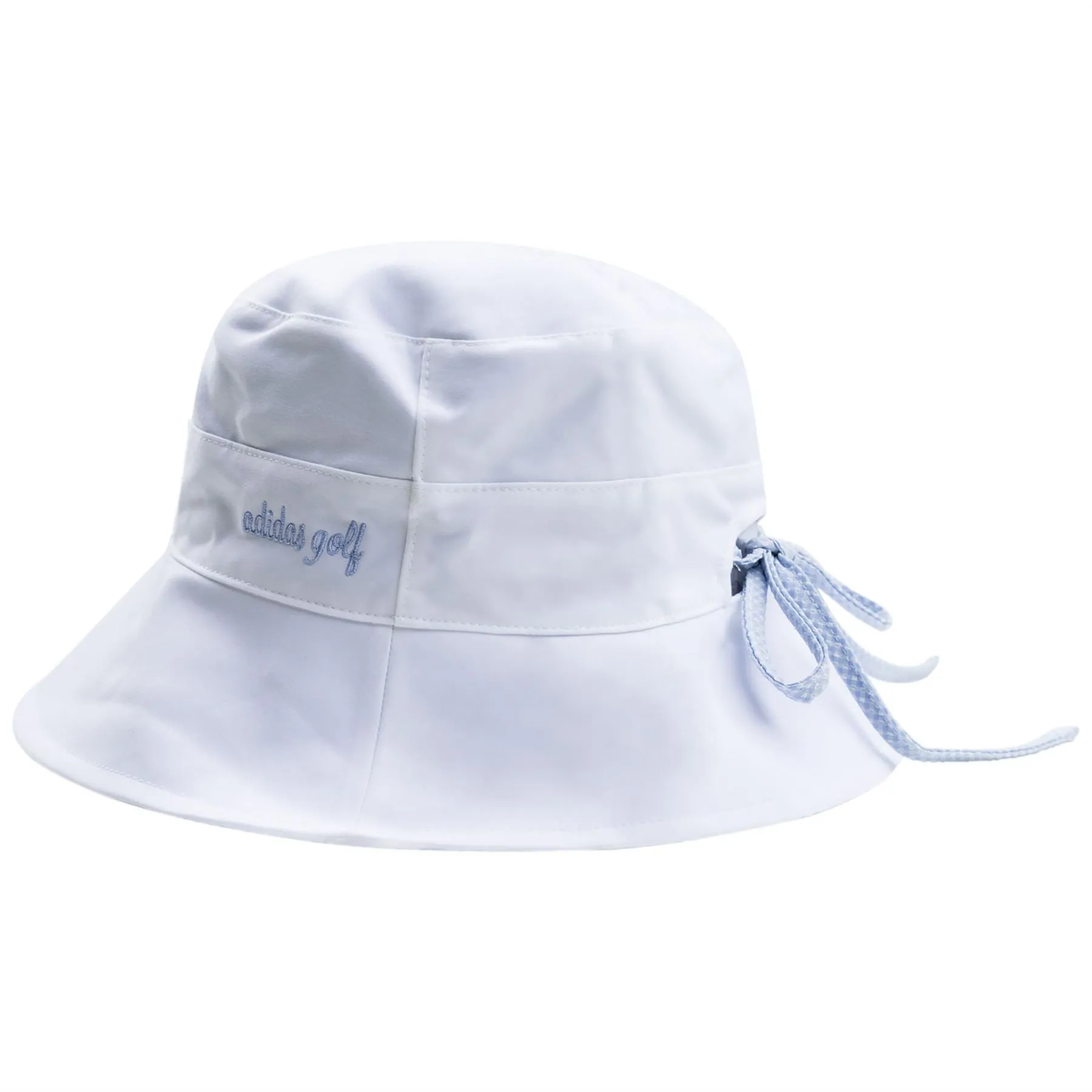 Womens Reversible Ponytail Sun Bucket Hat White - AW23