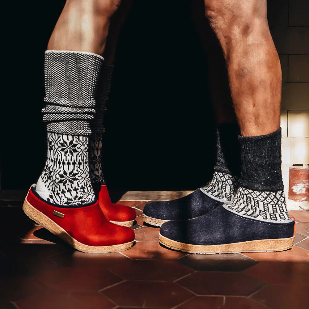 Wool Felt Clogs - Kris - Turquoise (Adults 36-41)