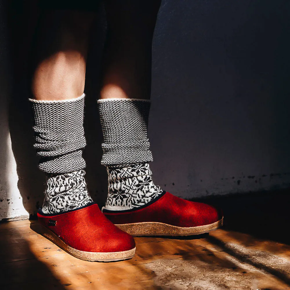 Wool Felt Clogs - Kris - Turquoise (Adults 36-41)