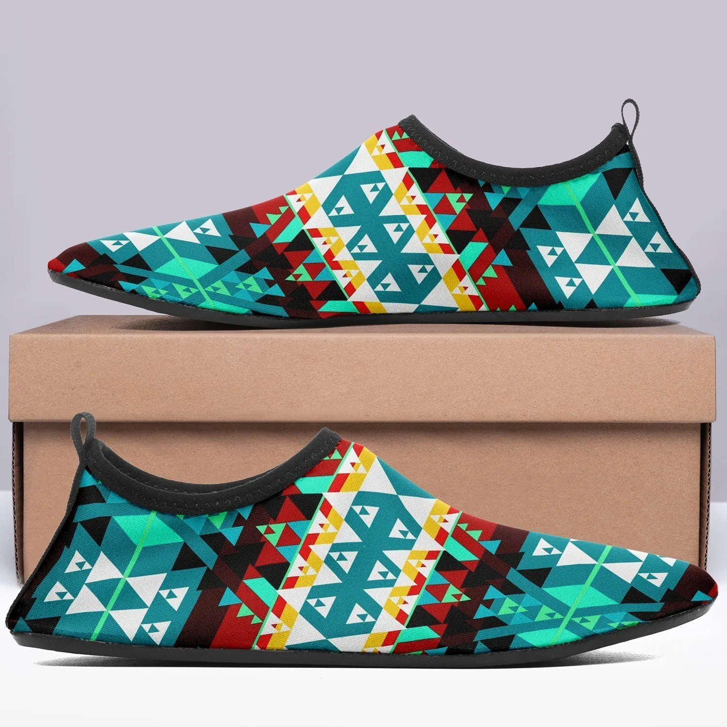 Writing on Stone Wheel Sockamoccs Kid's Sockamoccs Slip On Shoes